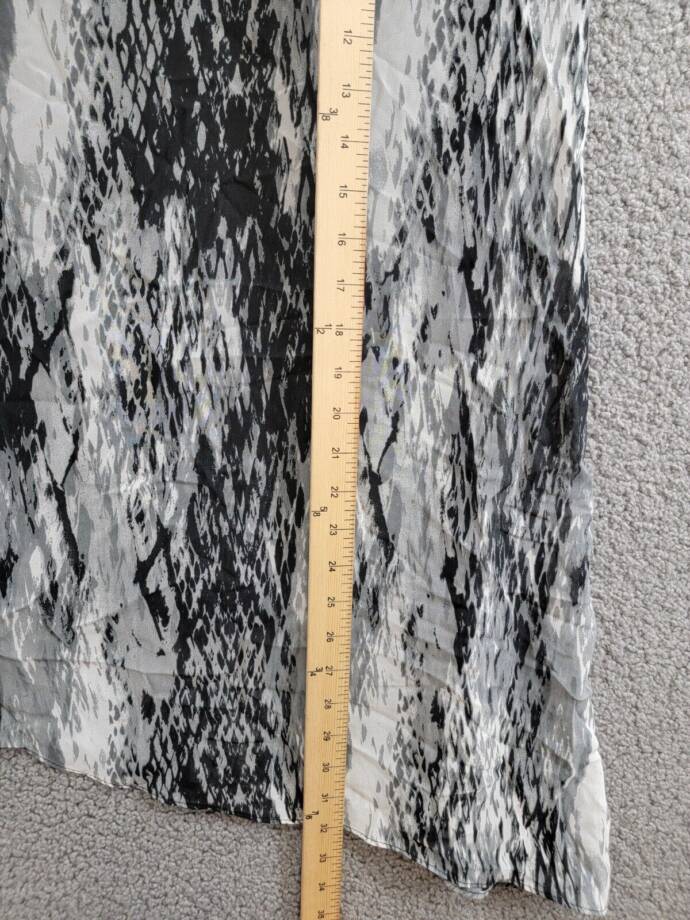 Joseph A Asymmetrical Top Women's L Baselisk Gray Crew Neck Sleeveless Pullover