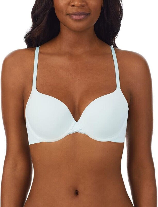 On Gossamer Sleek Micro Convertible T-Shirt Bra Women's 32D Clearwater Hook &Eye