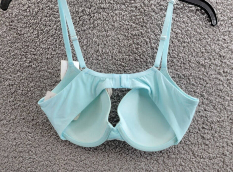 On Gossamer Sleek Micro Convertible T-Shirt Bra Women's 32D Clearwater Hook &Eye