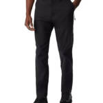 BASS OUTDOOR Straight-Fit Traveler Pants Men's 34 Caviar Button Zip Closure