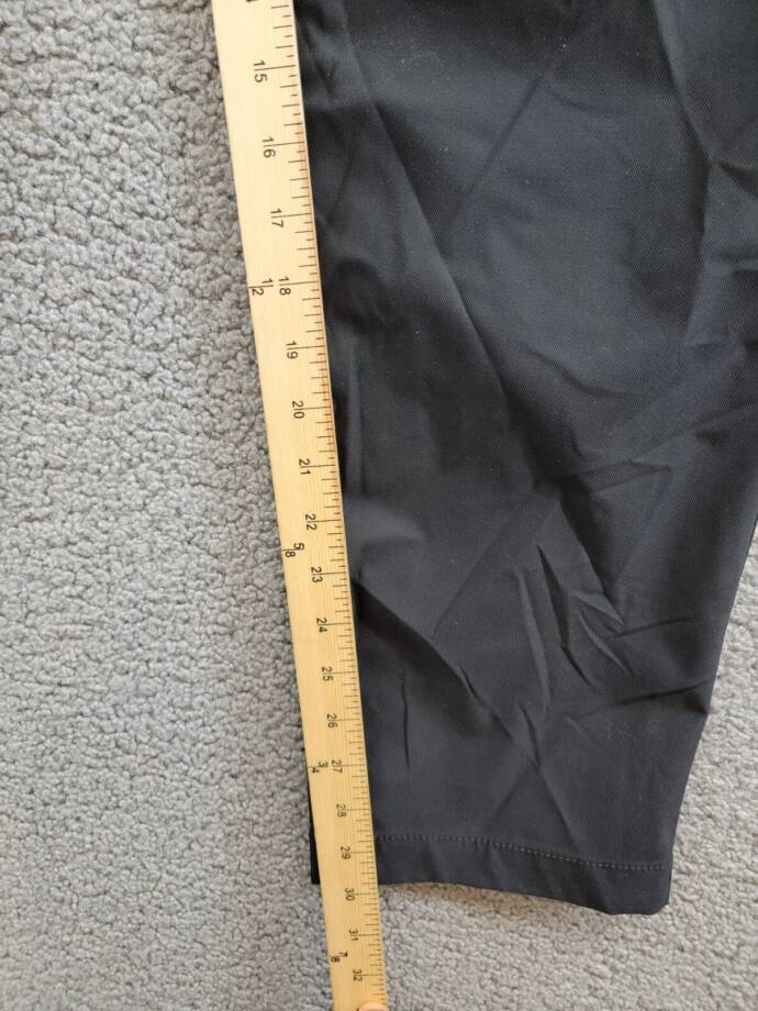 BASS OUTDOOR Straight-Fit Traveler Pants Men's 34 Caviar Button Zip Closure