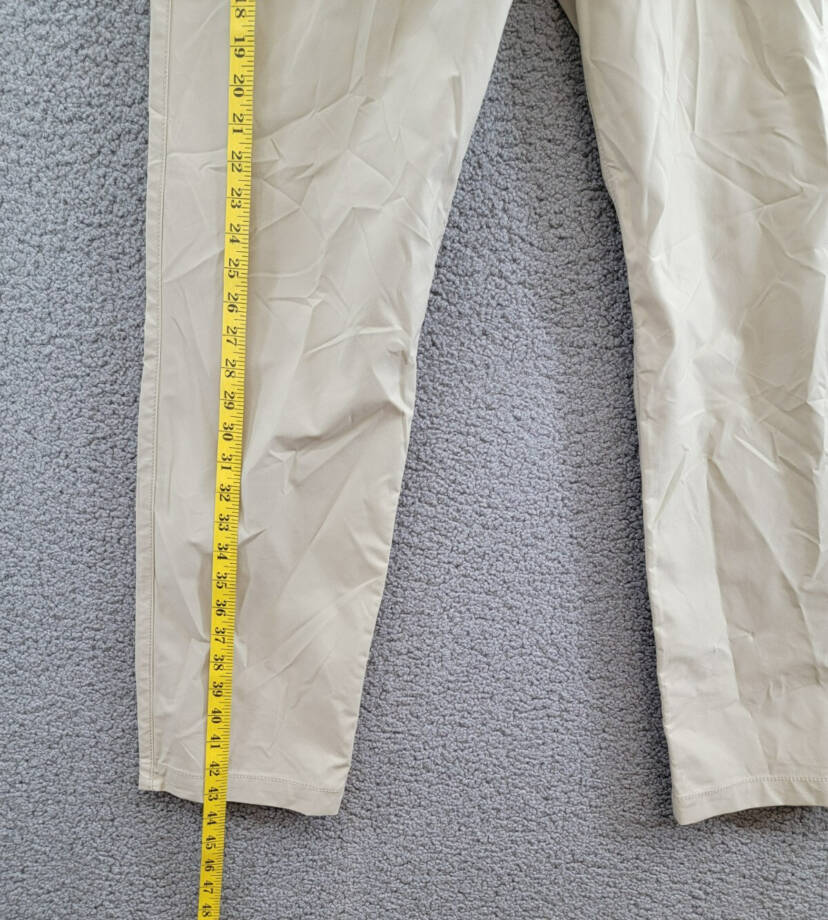 BASS OUTDOOR Straight-Fit Traveler Pants Men's 34 Trench Coat Button Zip Closure