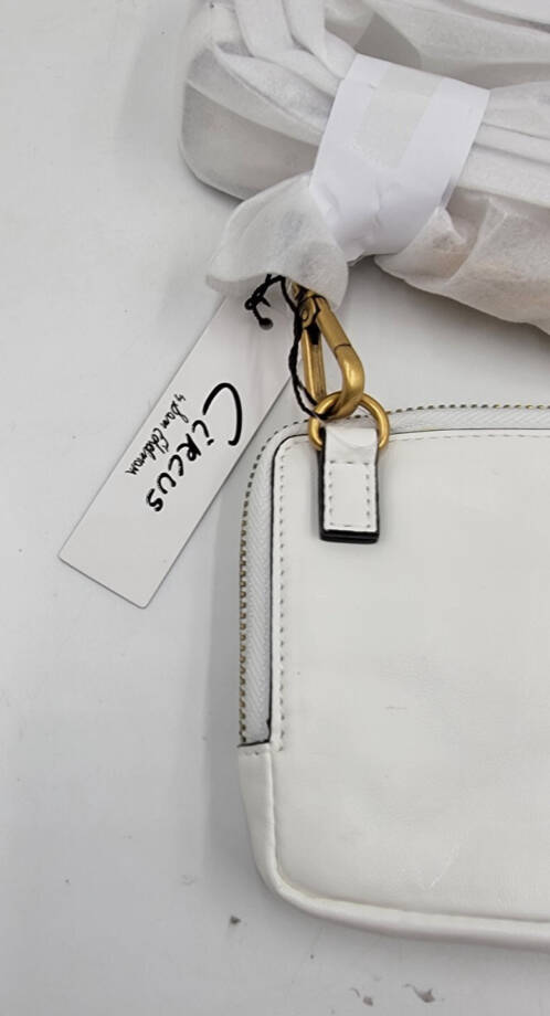 Circus by Sam Edelman Smooth Malibu Slim Crossbody Bag Women's White Zip Closure