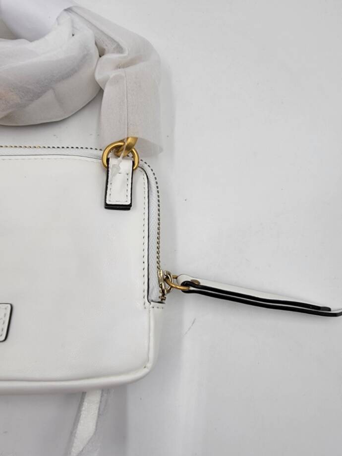 Circus by Sam Edelman Smooth Malibu Slim Crossbody Bag Women's White Zip Closure