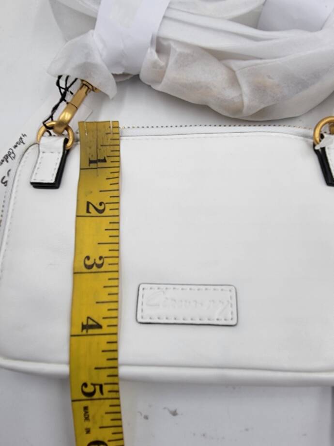 Circus by Sam Edelman Smooth Malibu Slim Crossbody Bag Women's White Zip Closure