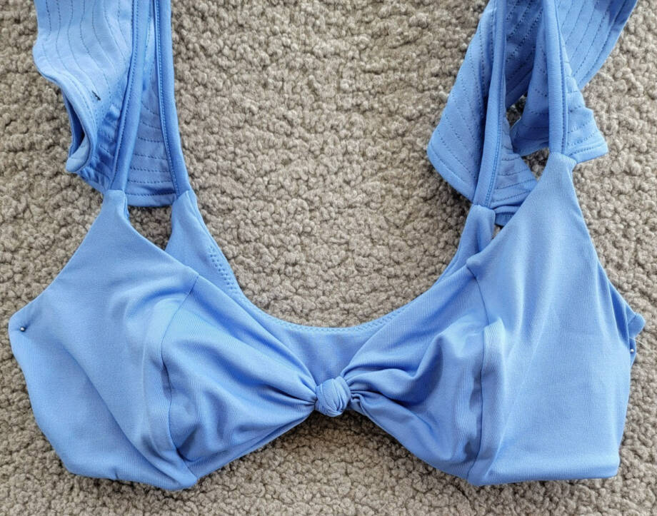 Peixoto Amara Bikini Top & Juliet Bikini Bottom Set Women's M Laz Blue Side Tie