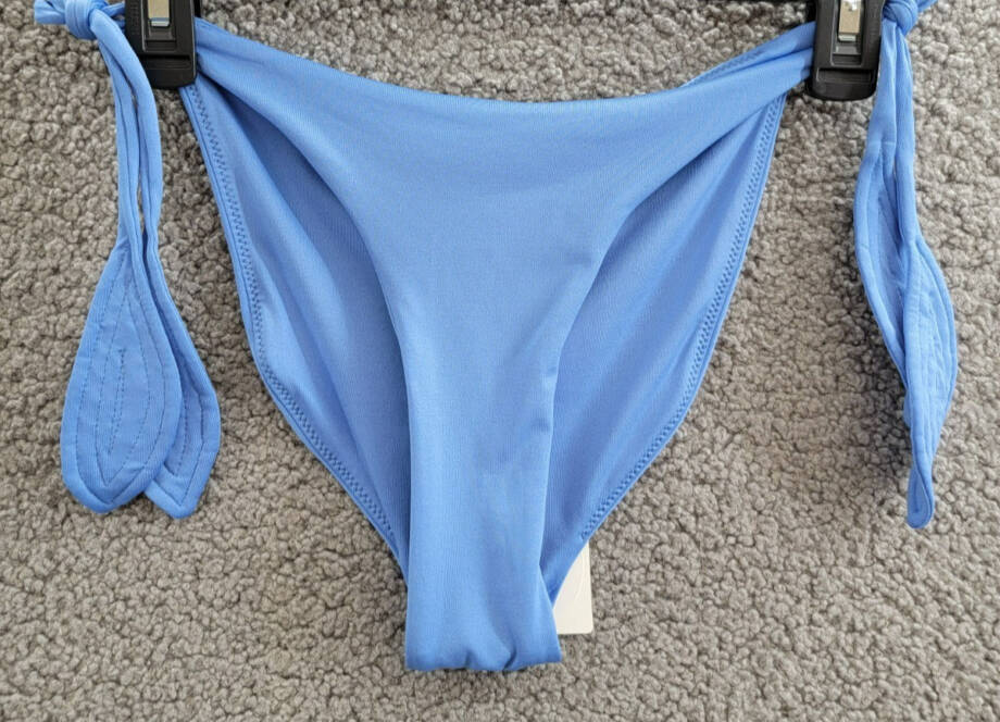 Peixoto Amara Bikini Top & Juliet Bikini Bottom Set Women's M Laz Blue Side Tie