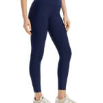 AQUA Athletic Scalloped Hem Leggings Women's XL Myth Elastic Waist Pull On