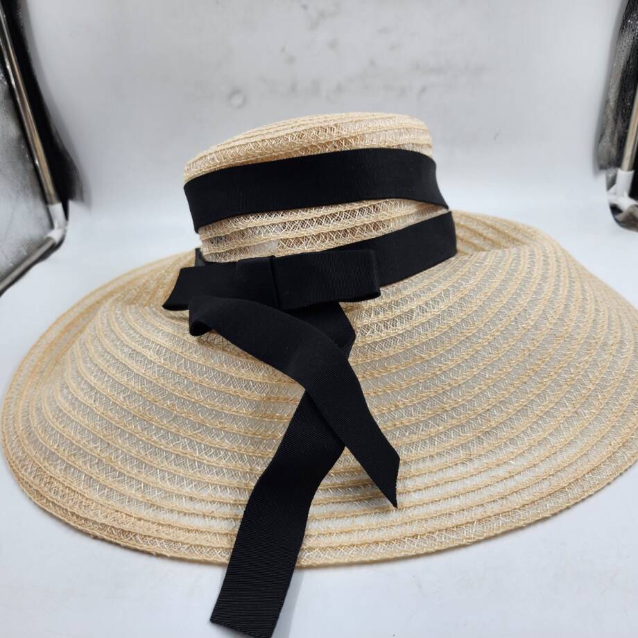 Eugenia Kim Mirabel Wide Brim Woven Hat With Bow Detail Women's OS Natural