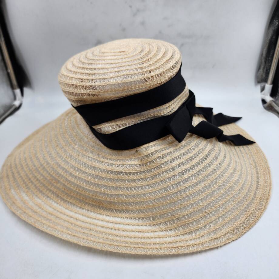 Eugenia Kim Mirabel Wide Brim Woven Hat With Bow Detail Women's OS Natural