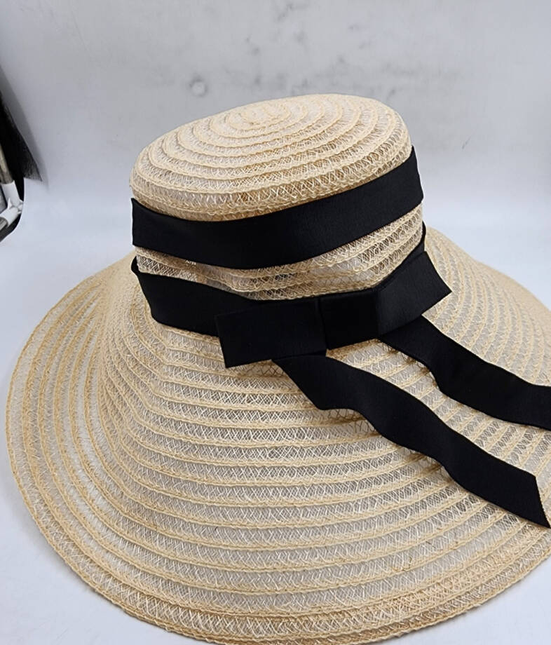 Eugenia Kim Mirabel Wide Brim Woven Hat With Bow Detail Women's OS Natural