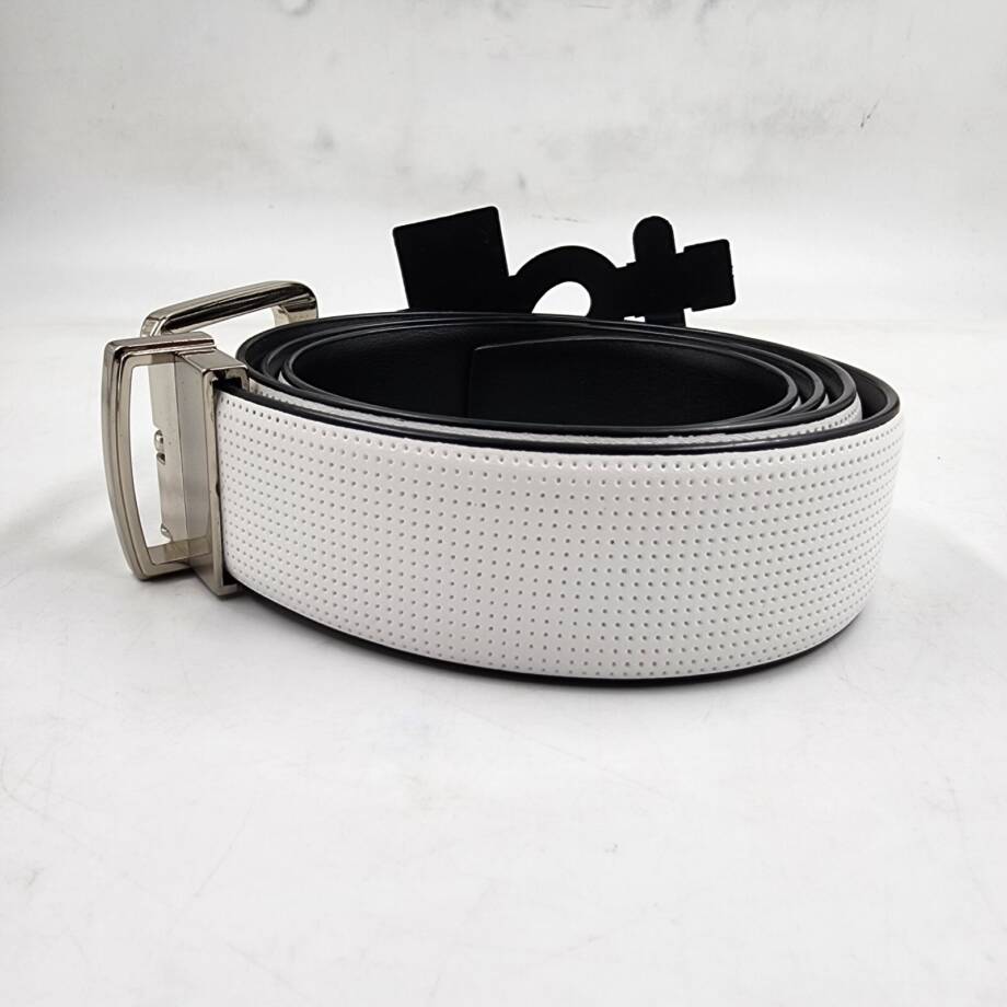 The Men's Store at Bloomingdale's Angel Reversible Leather Belt 40 White