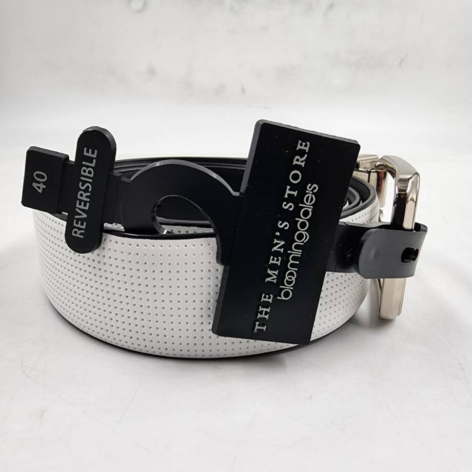 The Men's Store at Bloomingdale's Angel Reversible Leather Belt 40 White