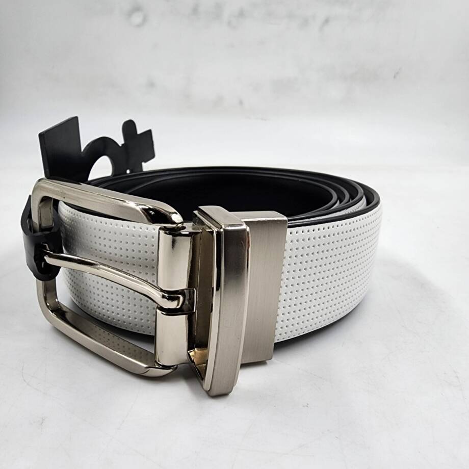 The Men's Store at Bloomingdale's Angel Reversible Leather Belt 40 White