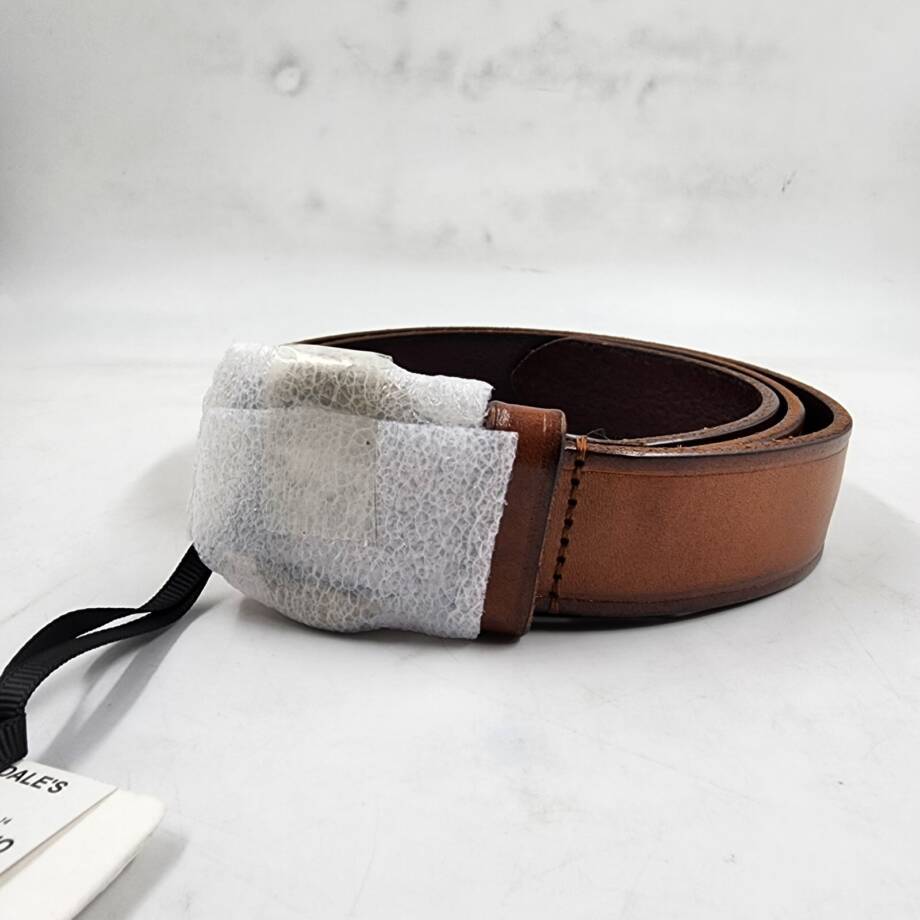 Gavazzeni Rosa Leather Belt Women's 95 Brown Adjustable Single Prong Buckle