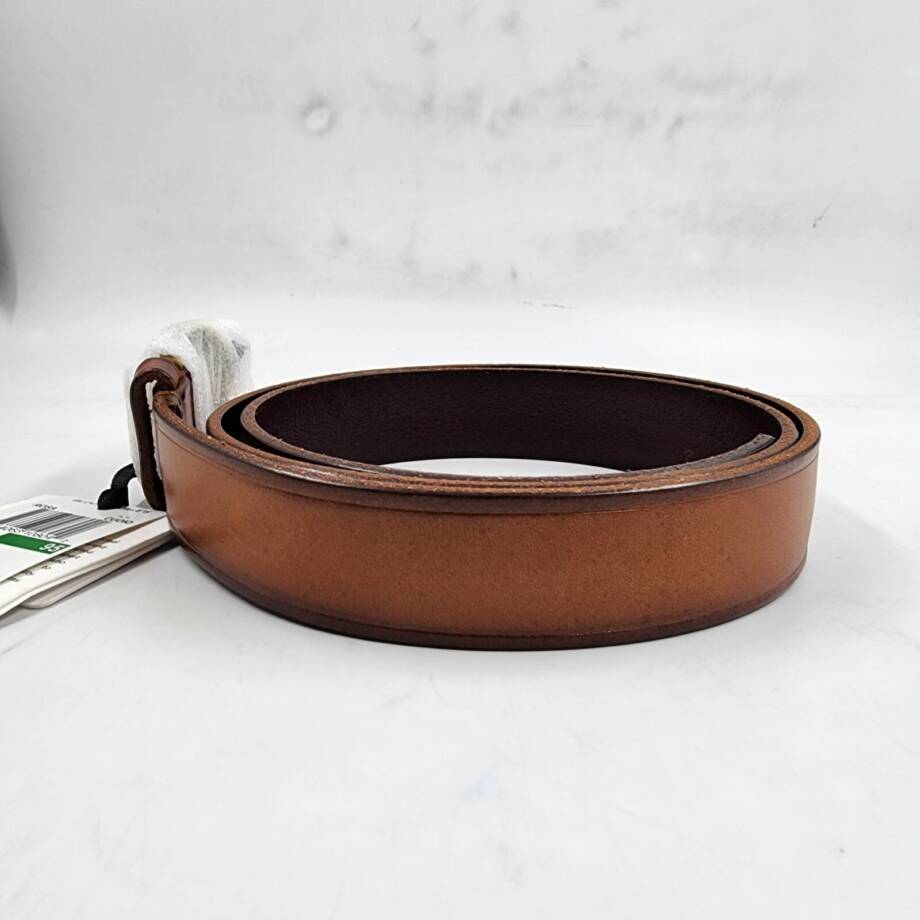 Gavazzeni Rosa Leather Belt Women's 95 Brown Adjustable Single Prong Buckle