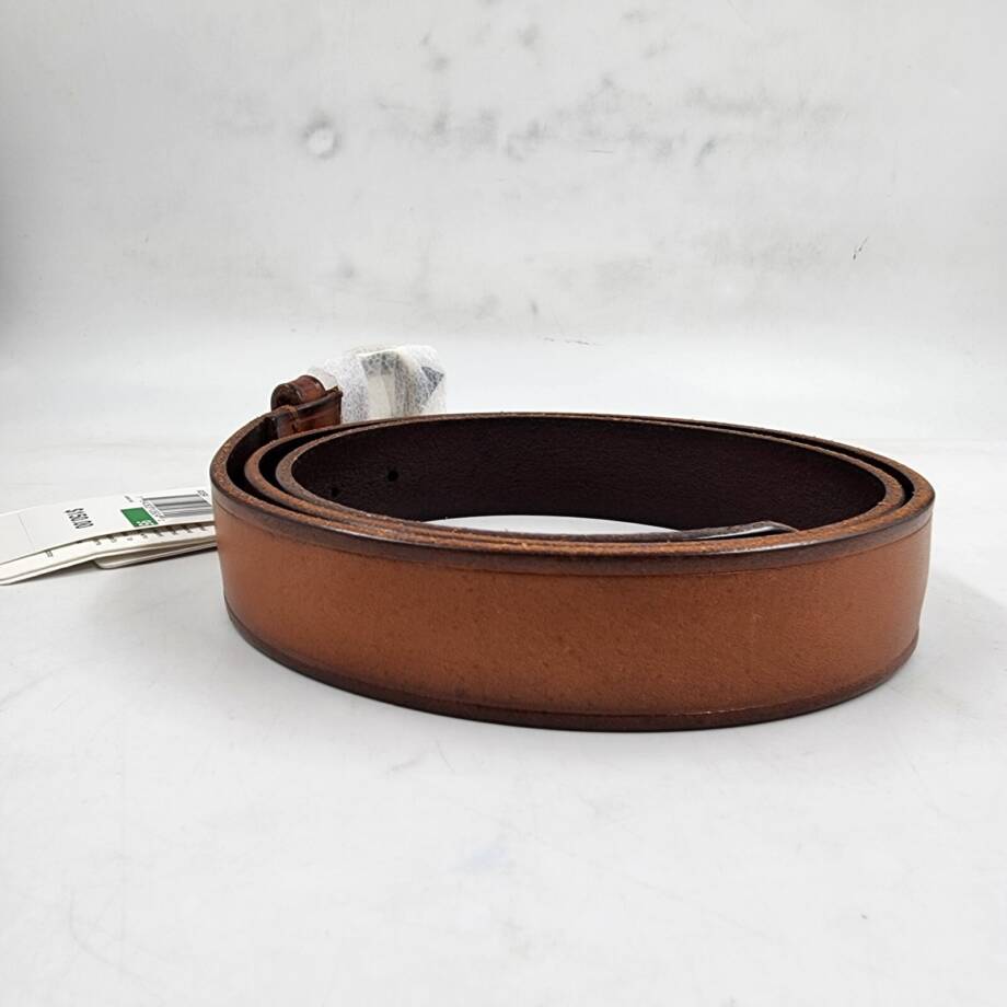 Gavazzeni Rosa Leather Belt Women's 95 Brown Adjustable Single Prong Buckle