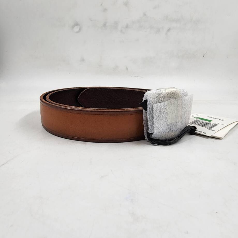 Gavazzeni Rosa Leather Belt Women's 95 Brown Adjustable Single Prong Buckle