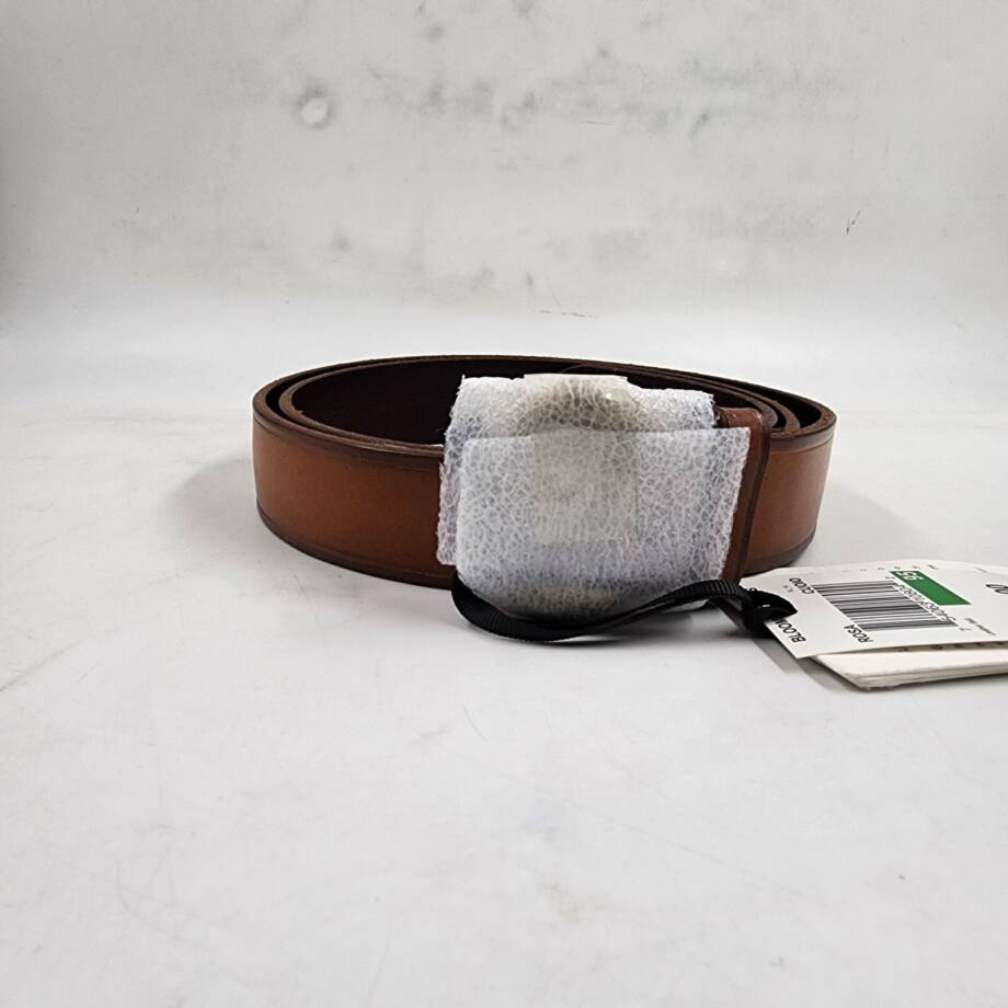 Gavazzeni Rosa Leather Belt Women's 95 Brown Adjustable Single Prong Buckle