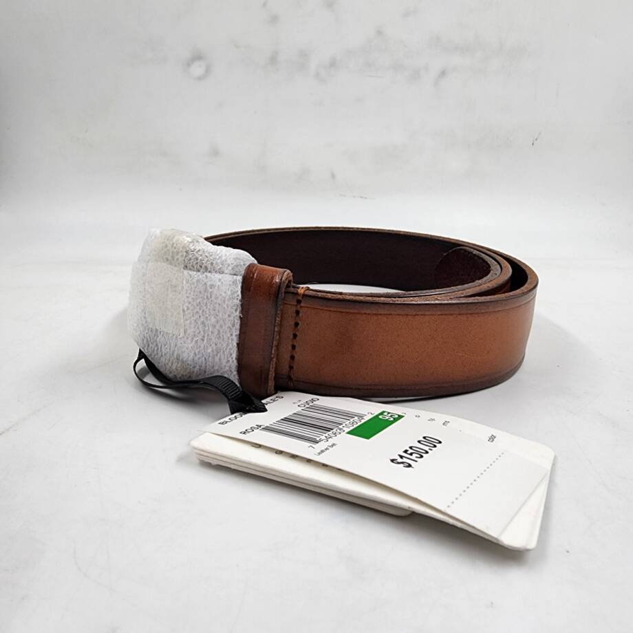 Gavazzeni Rosa Leather Belt Women's 95 Brown Adjustable Single Prong Buckle