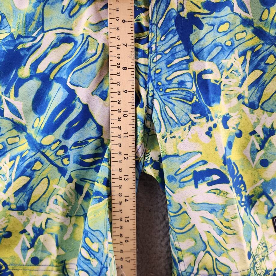 Speedo Printed Bondi Basin 9" Boardshorts Men's S Harlequin Green Elastic waist
