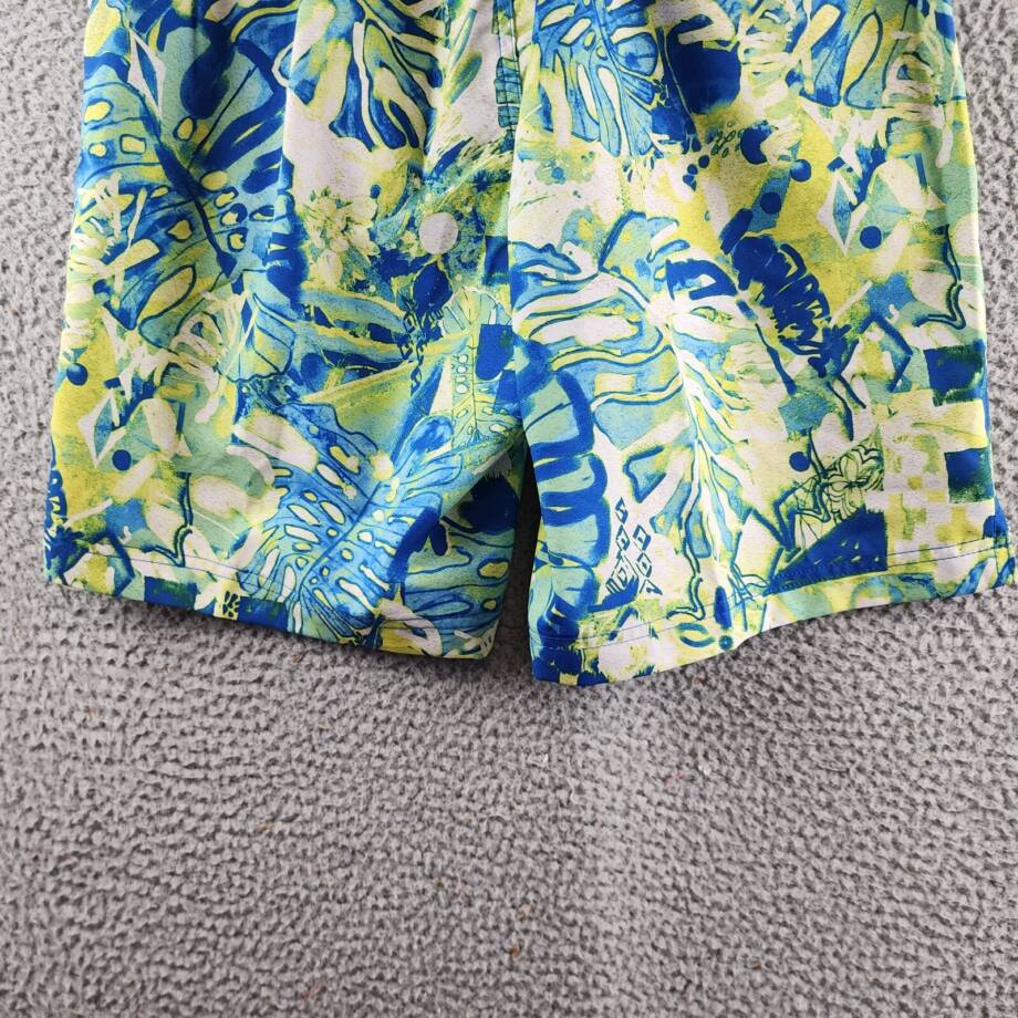 Speedo Printed Bondi Basin 9" Boardshorts Men's S Harlequin Green Elastic waist