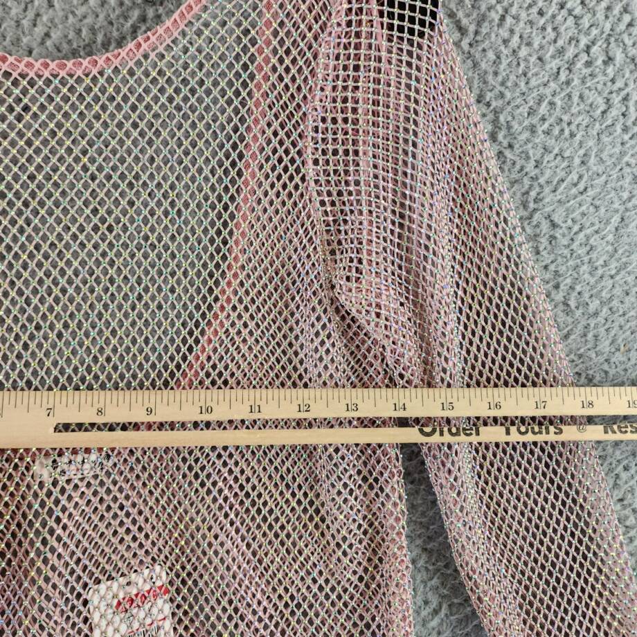 Free People Low Back Filter Finish Long Sleeve Top Women's S Rose Sheer Pullover