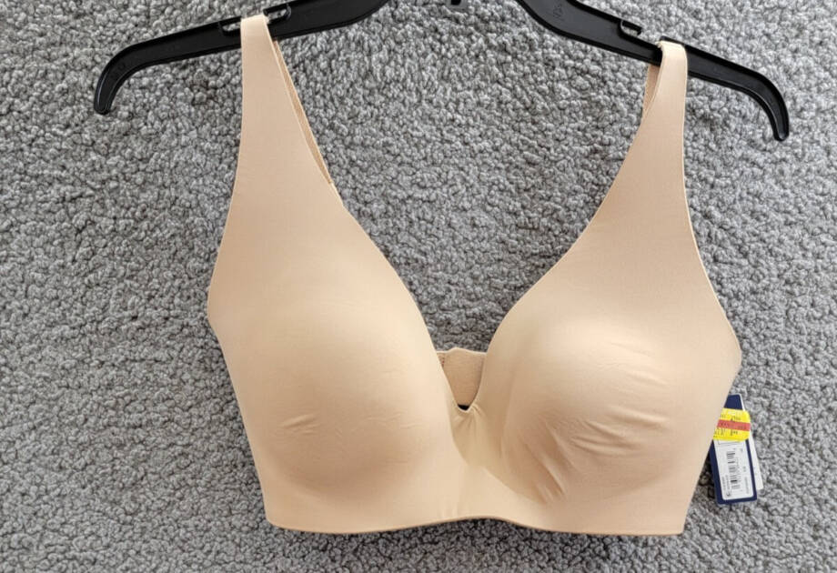 GapBody Everyday Essentials Wireless Bra Women's 34D Brush Beige Back Closure