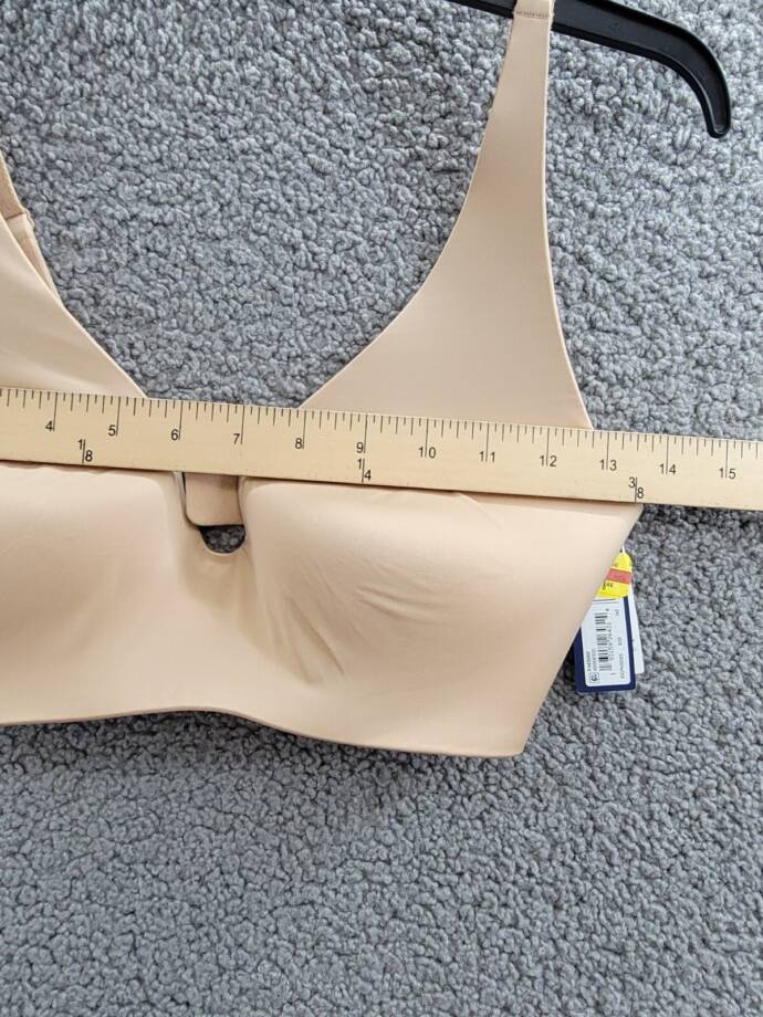 GapBody Everyday Essentials Wireless Bra Women's 34D Brush Beige Back Closure