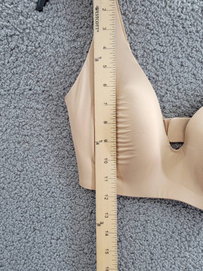GapBody Everyday Essentials Wireless Bra Women's 34D Brush Beige Back Closure