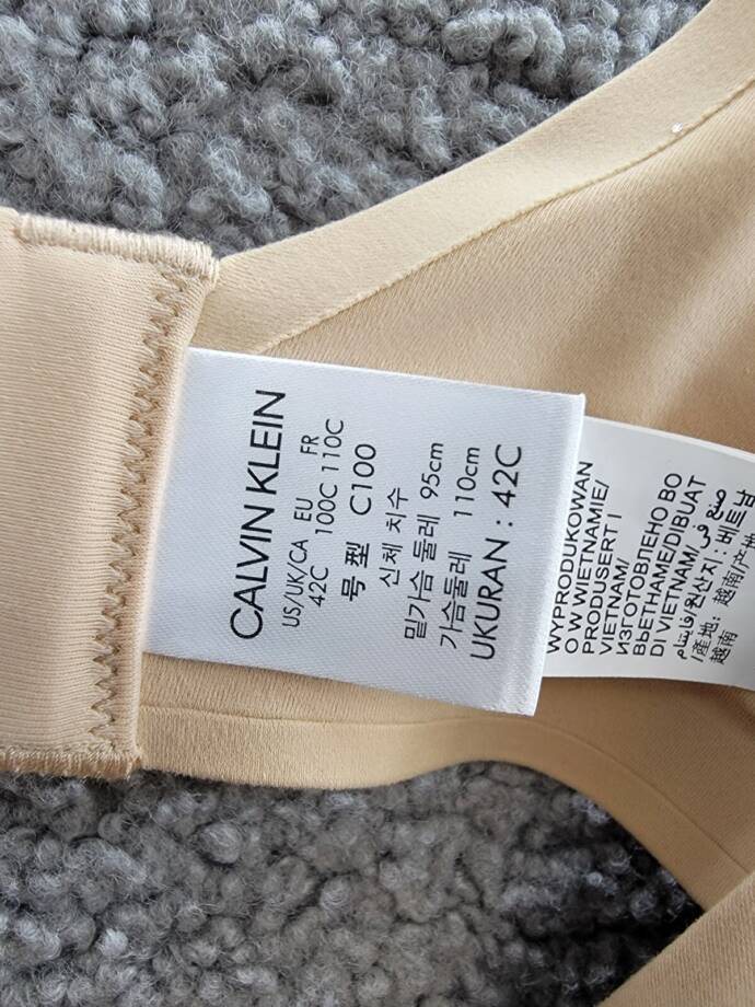 Calvin Klein Plus Size Perfectly Fit Lightly Lined Full Coverage Bra Women's 42C