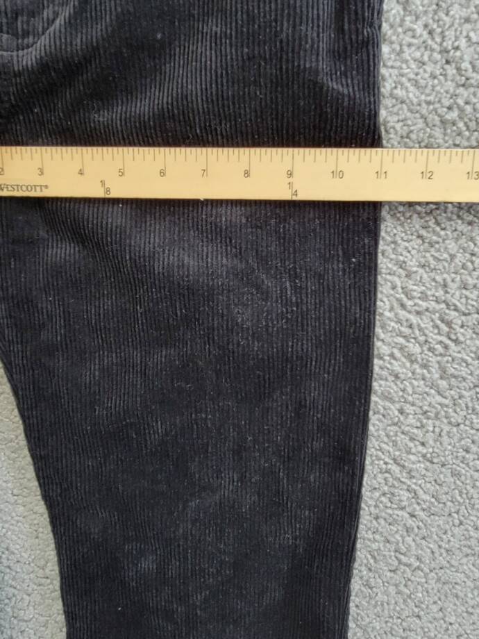 Polo Ralph Lauren Straight Fit Corduroy Pants Big Boys 20 Black Button Zipped