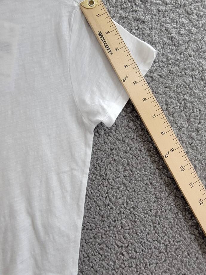 KatieJnyc Tween Fearless Cropped Cotton Tee Girls' L White Crewneck Pullover S/S