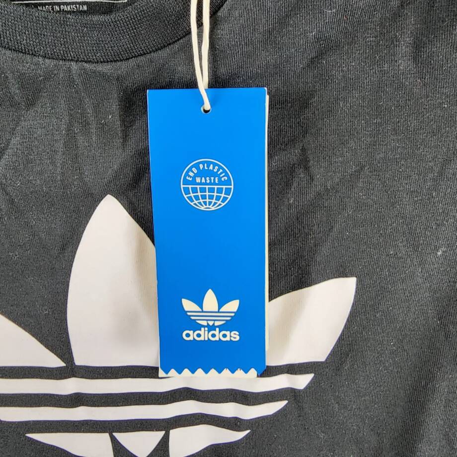 adidas Logo Front Skater Dress Girls S 9-10Y Black/White Crewneck Short Sleeves