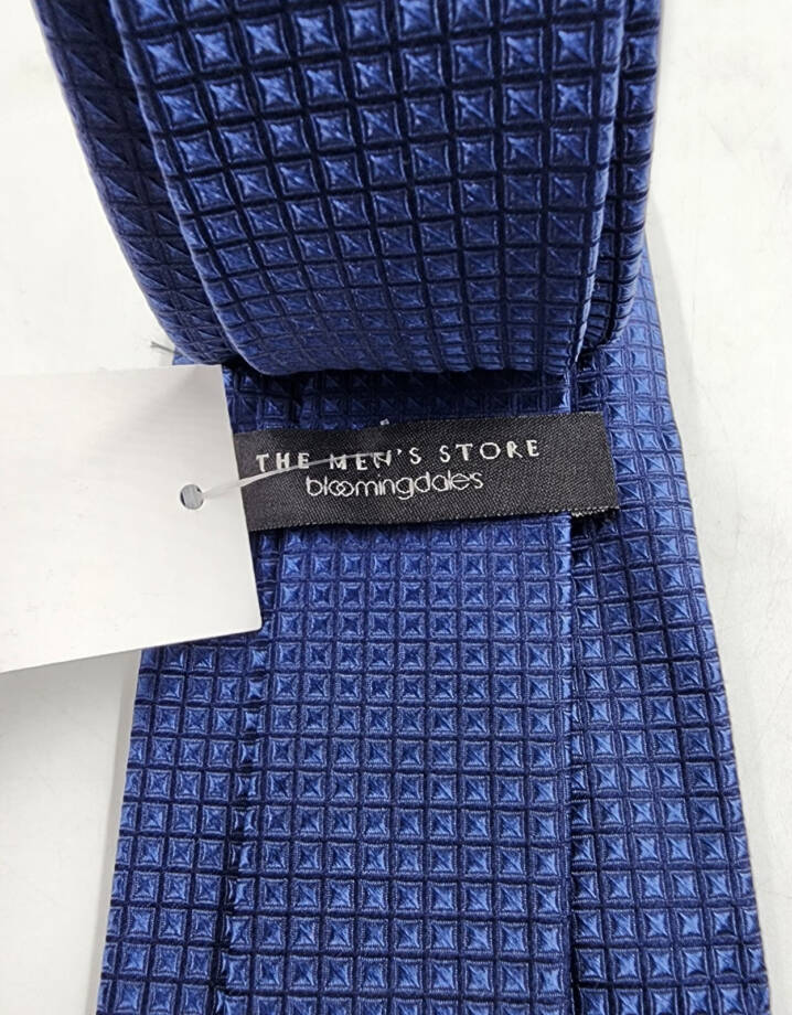 The Men's Store at Bloomingdale's Silk Textured Classic Tie Men's One Size Navy