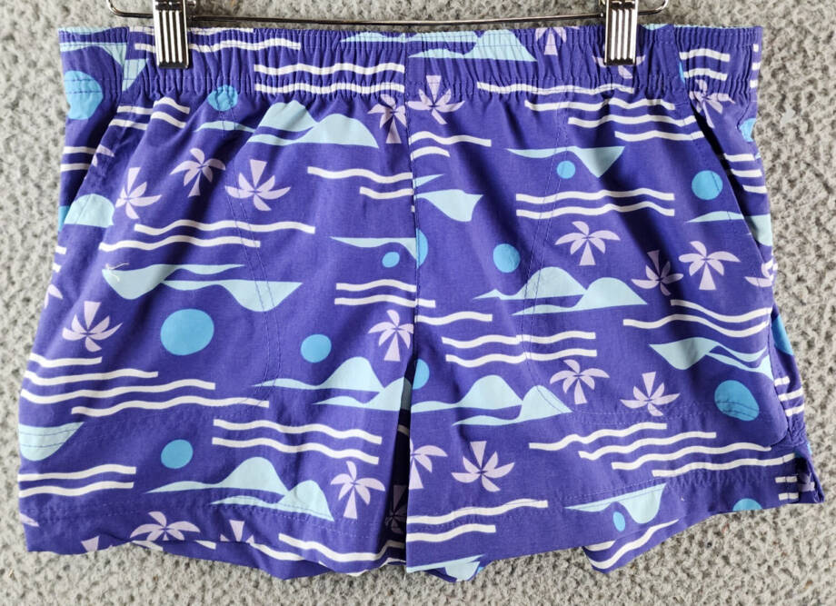 COLUMBIA Sandy River II Printed Mid-rise Shorts Women's S Purple Lotus Pull On~
