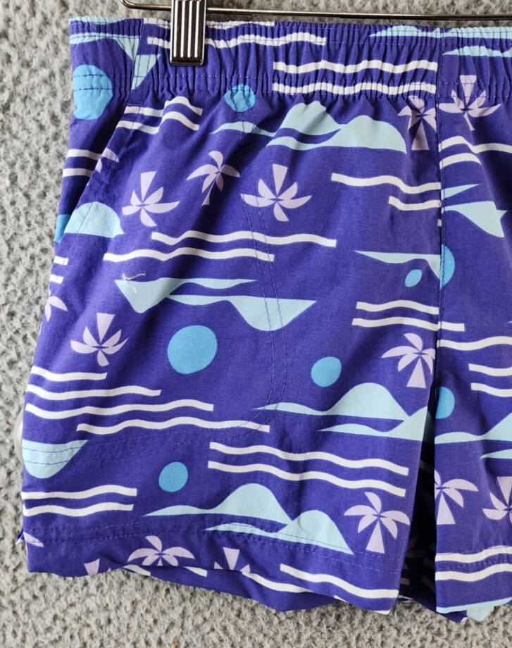 COLUMBIA Sandy River II Printed Mid-rise Shorts Women's S Purple Lotus Pull On~