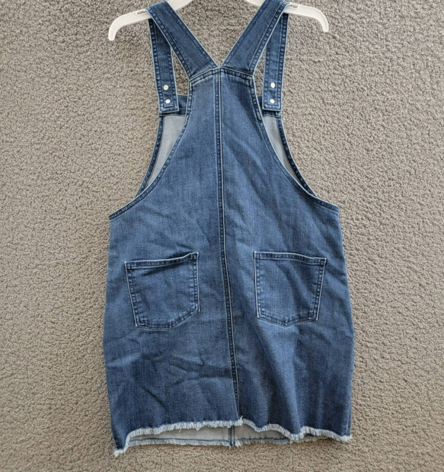 Epic Threads Linaria Skirtall Big Girls 16 Dark Blue Denim Pockets Button Strap
