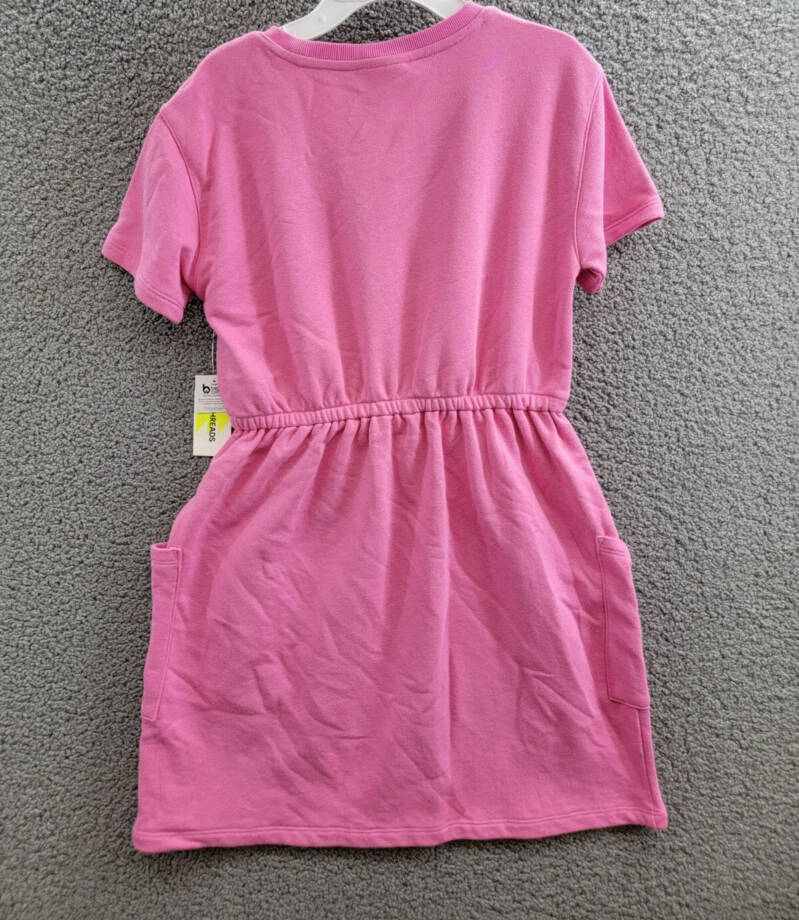 Epic Threads French Terry Dress Girls L 14-16 Pop Pink Drawstring Waist Pullover