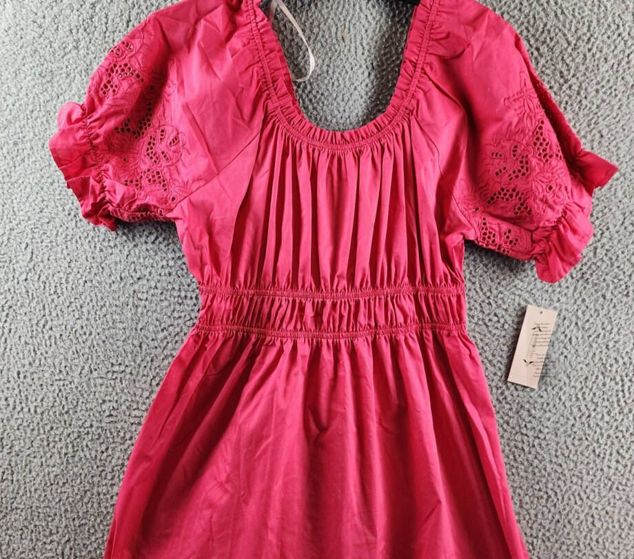 Nanette Lepore Amber Off the Shoulder Midi Dress Women's 10 Monticello Rose S/S