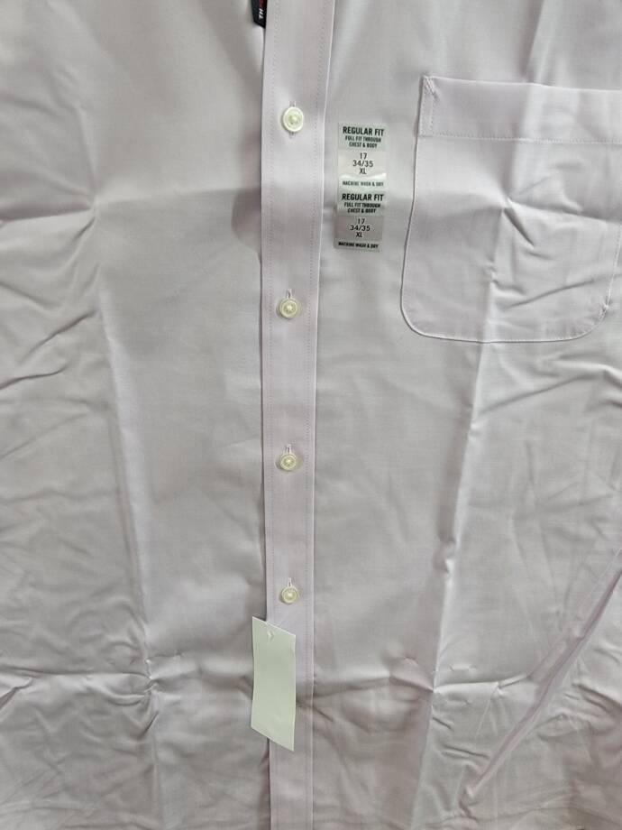 Tommy Hilfiger TH Flex Regular Fit Stretch Oxford Dress Shirt Men's 17 34-35