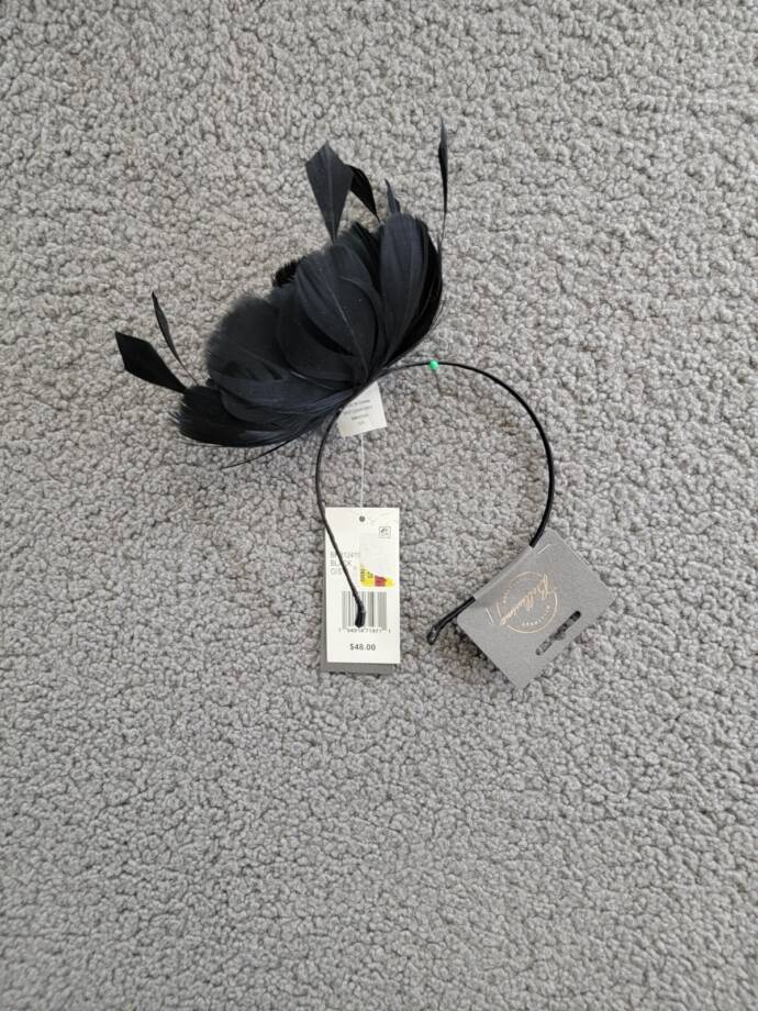 Bellissima Millinery Collection Large Flower & Feather Fascinator Women's O/S