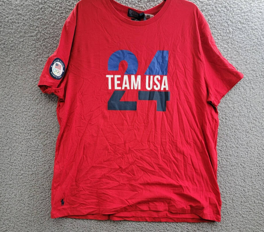 Polo by Ralph Lauren Team USA Custom Slim-Fit Team Graphic T-Shirt Men's XXL Red