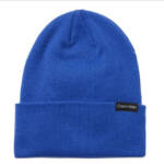 Calvin Klein Foldover-Cuff Double-Layered Beanie Women's One Size Blue Solid