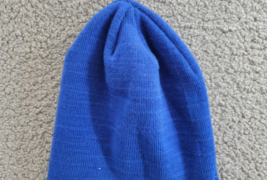 Calvin Klein Foldover-Cuff Double-Layered Beanie Women's One Size Blue Solid