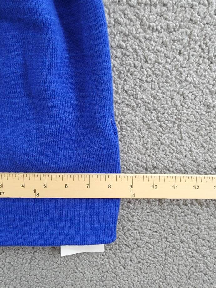 Calvin Klein Foldover-Cuff Double-Layered Beanie Women's One Size Blue Solid
