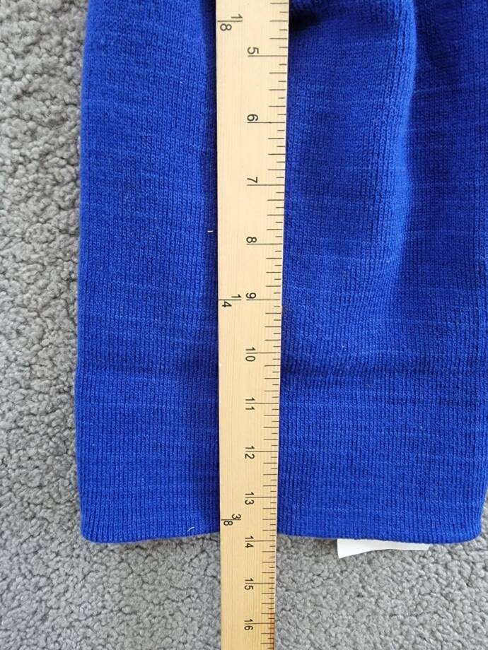 Calvin Klein Foldover-Cuff Double-Layered Beanie Women's One Size Blue Solid