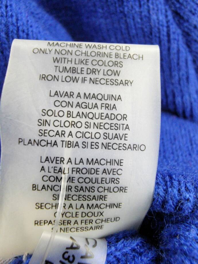 Calvin Klein Foldover-Cuff Double-Layered Beanie Women's One Size Blue Solid