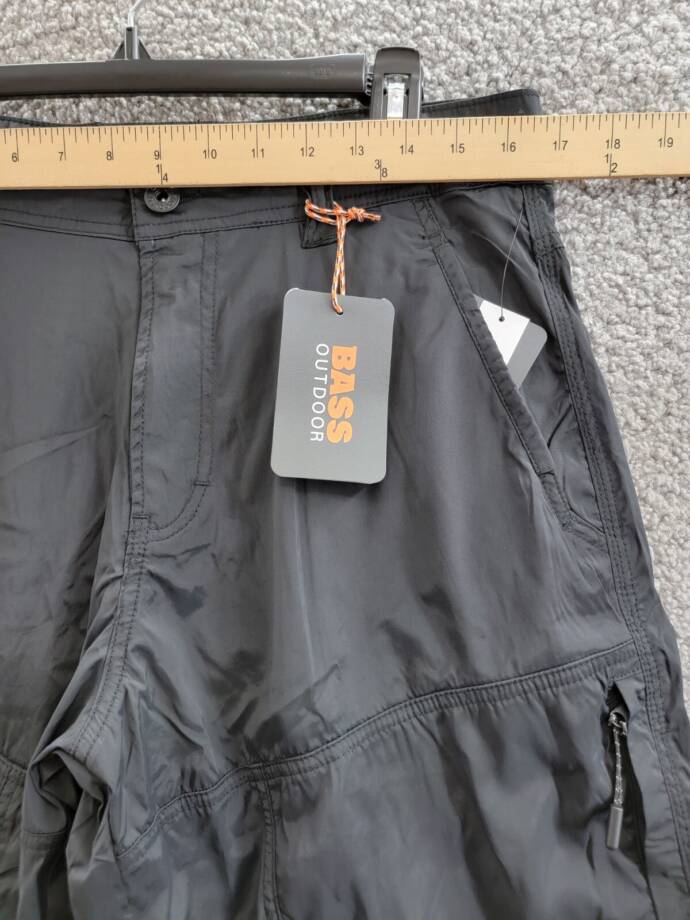 BASS OUTDOOR All Grounds Triple Needle Stitch Cargo Shorts Men's 32 Caviar