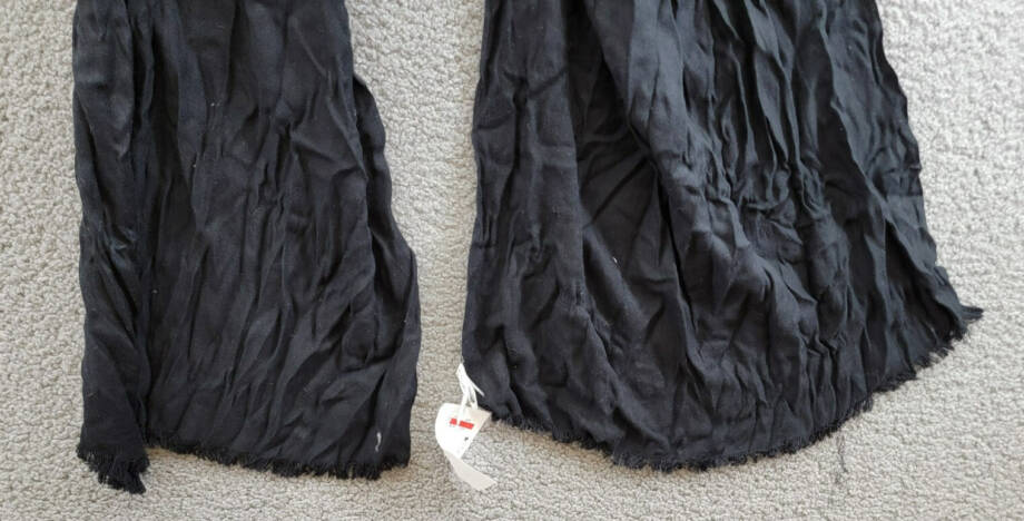 Calvin Klein Solid Pashmina Scarf Women's One Size Black Fringe Hem
